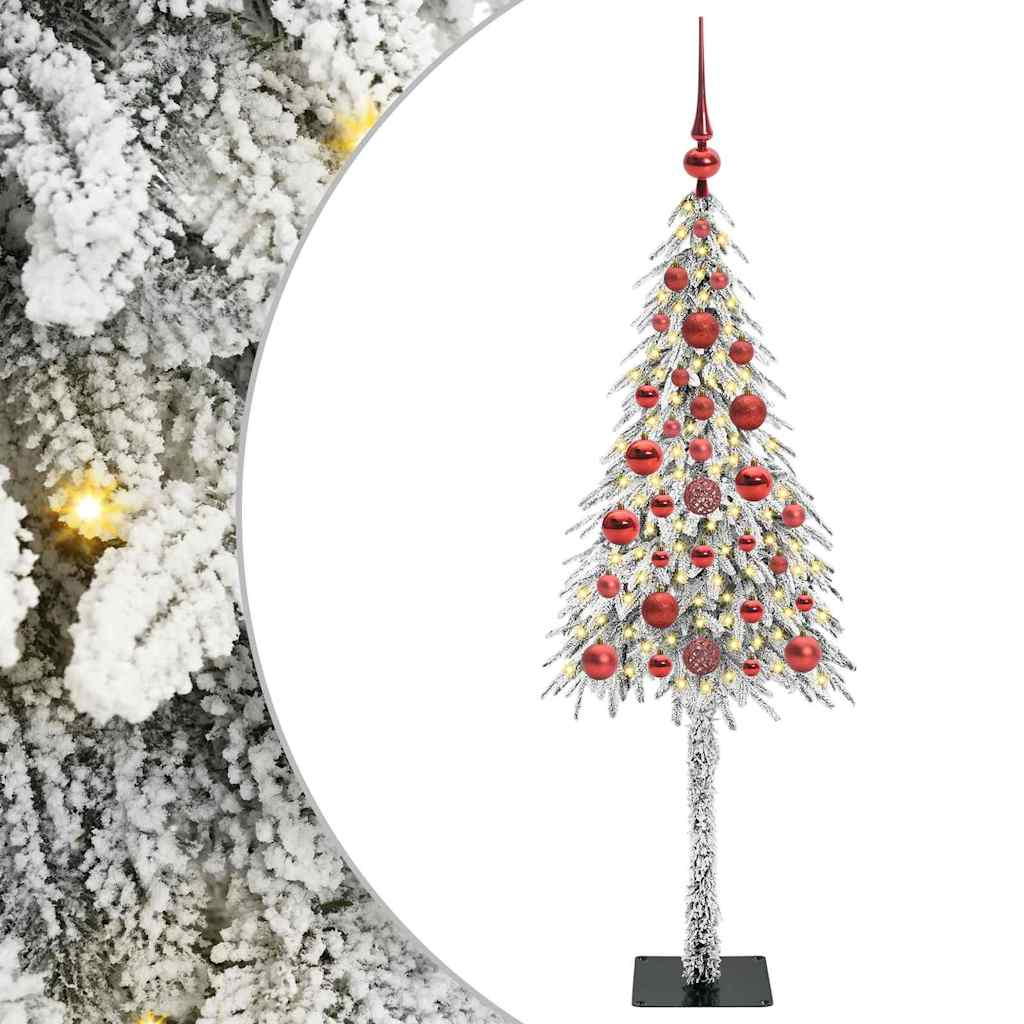 vidaXL Christmas Tree with 150 LEDs White 120 cm PE and Steel