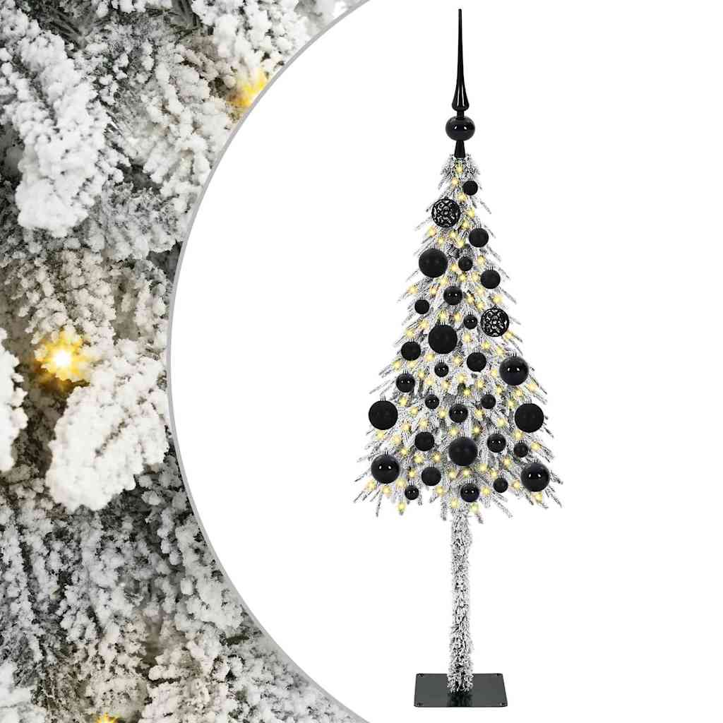 vidaXL Christmas Tree with 150 LEDs White 120 cm PE and Steel