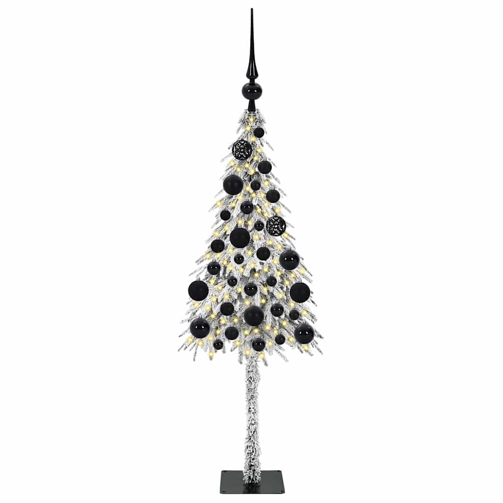 vidaXL Christmas Tree with 150 LEDs White 120 cm PE and Steel