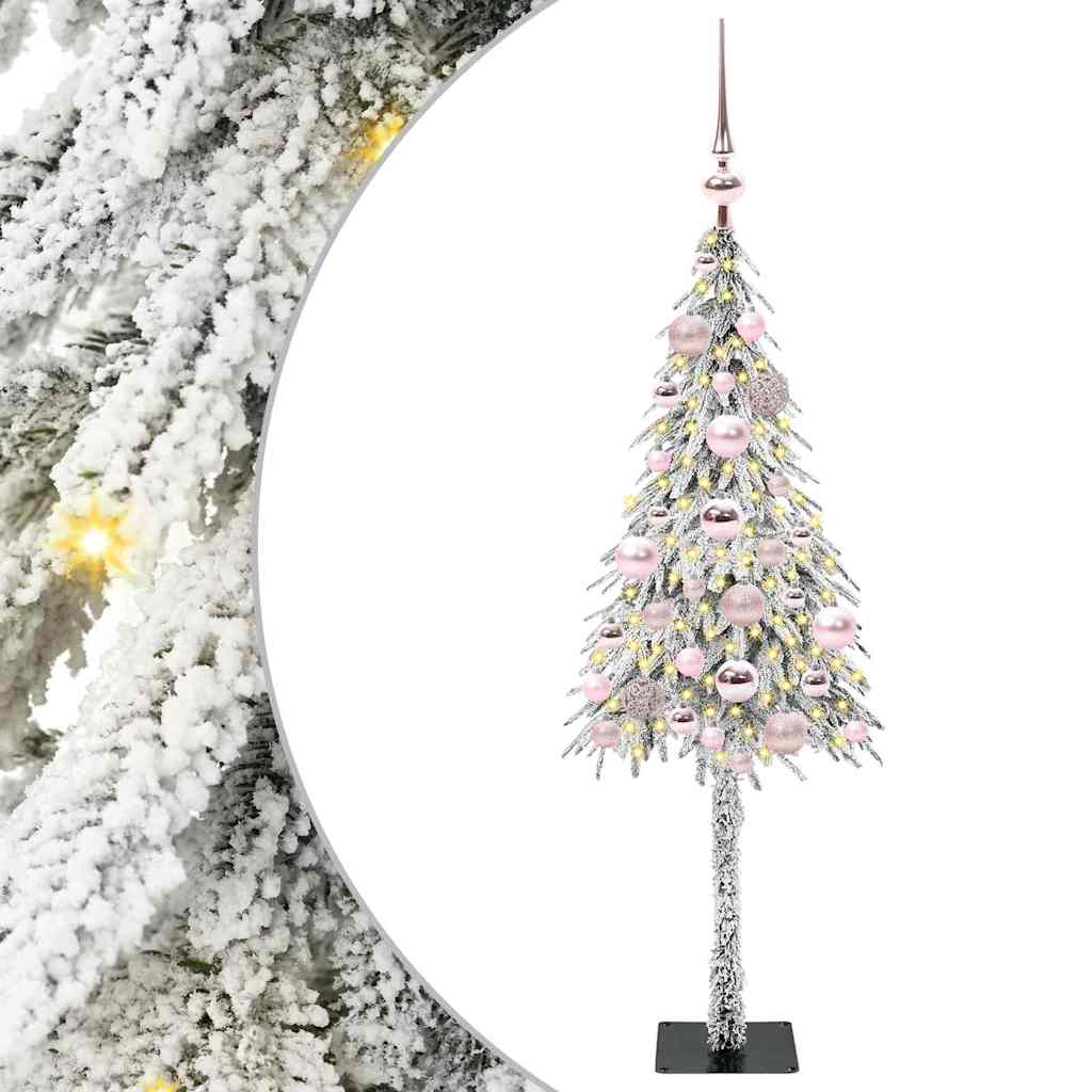 vidaXL Christmas Tree with 150 LEDs White 120 cm PE and Steel