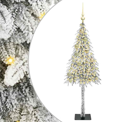 vidaXL Christmas Tree with 150 LEDs White 120 cm PE and Steel
