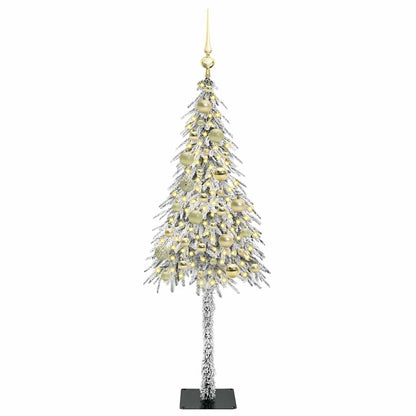 vidaXL Christmas Tree with 150 LEDs White 120 cm PE and Steel