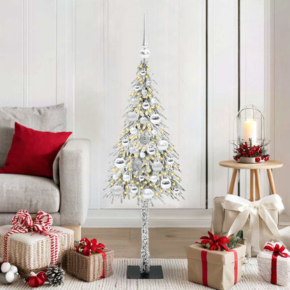 vidaXL Christmas Tree with 150 LEDs White 120 cm PE and Steel