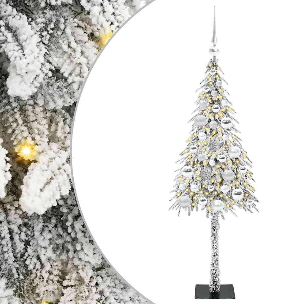 vidaXL Christmas Tree with 150 LEDs White 120 cm PE and Steel