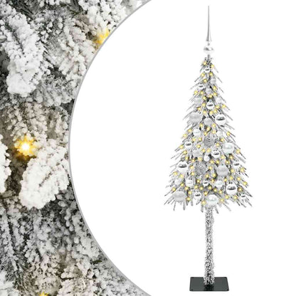 vidaXL Christmas Tree with 150 LEDs White 120 cm PE and Steel