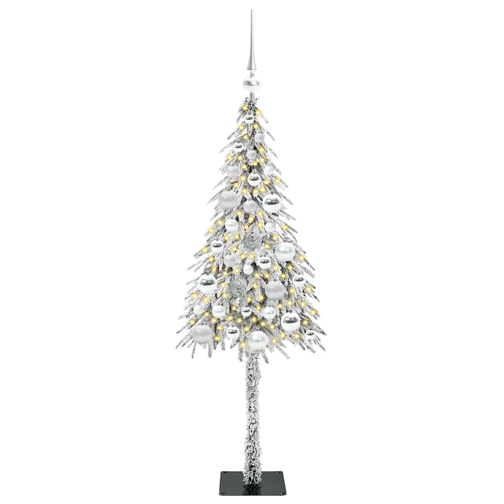 vidaXL Christmas Tree with 150 LEDs White 120 cm PE and Steel