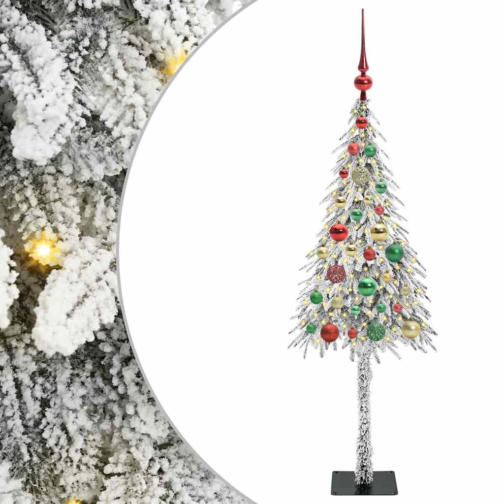 vidaXL Christmas Tree with 150 LEDs White 120 cm PE and Steel