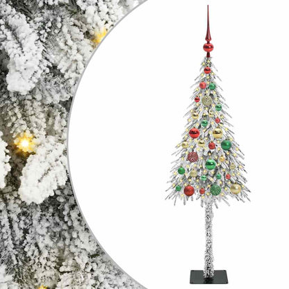 vidaXL Christmas Tree with 150 LEDs White 120 cm PE and Steel