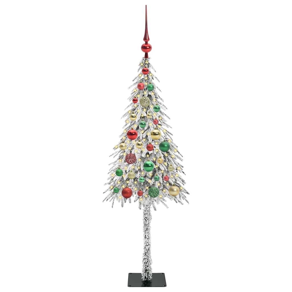 vidaXL Christmas Tree with 150 LEDs White 120 cm PE and Steel