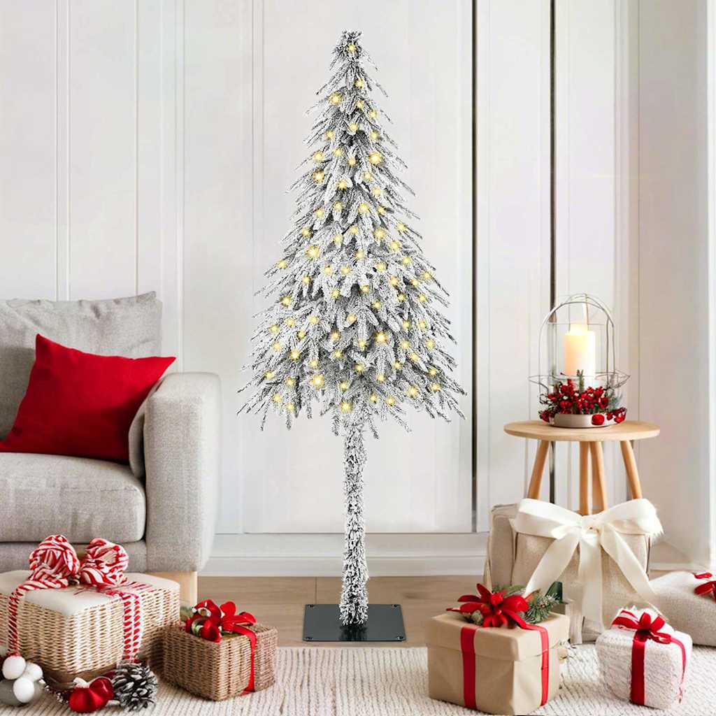 vidaXL Christmas Tree White 150 cm PE and Steel