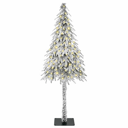 vidaXL Christmas Tree White 150 cm PE and Steel