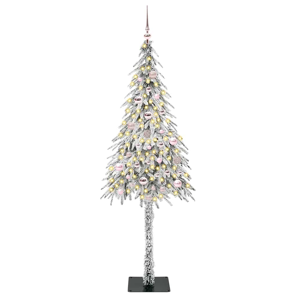 vidaXL Christmas Tree with 150 LEDs White 150 cm PE and Steel