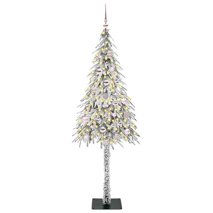 vidaXL Christmas Tree with 150 LEDs White 150 cm PE and Steel