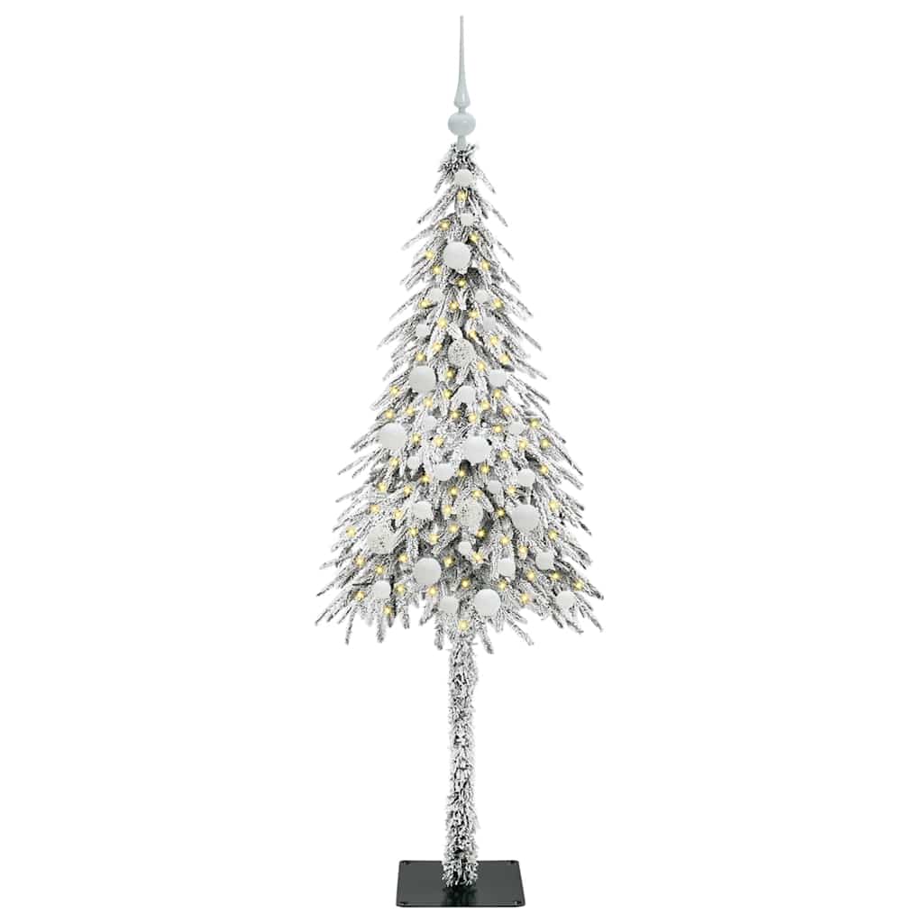 vidaXL Christmas Tree with 150 LEDs White 150 cm PE and Steel