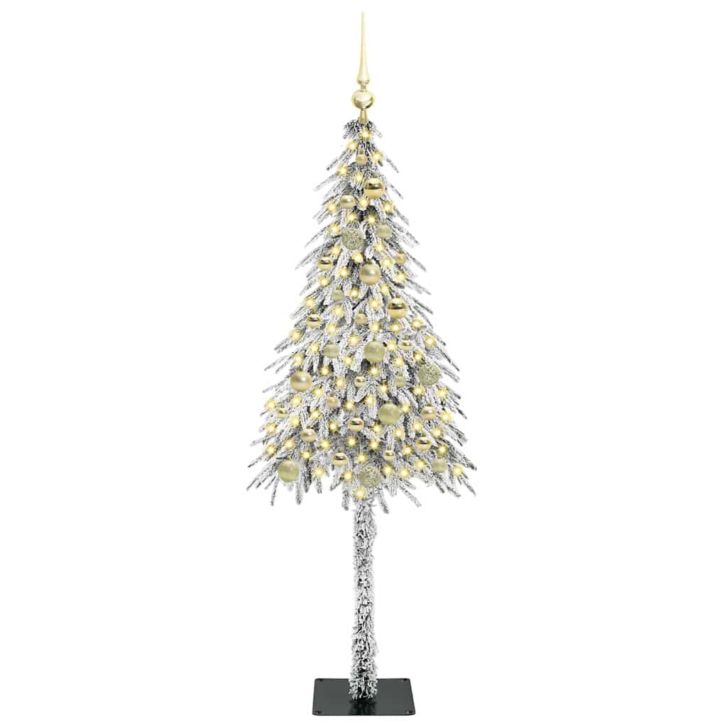 vidaXL Christmas Tree with 150 LEDs White 150 cm PE and Steel