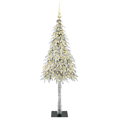 vidaXL Christmas Tree with 150 LEDs White 150 cm PE and Steel