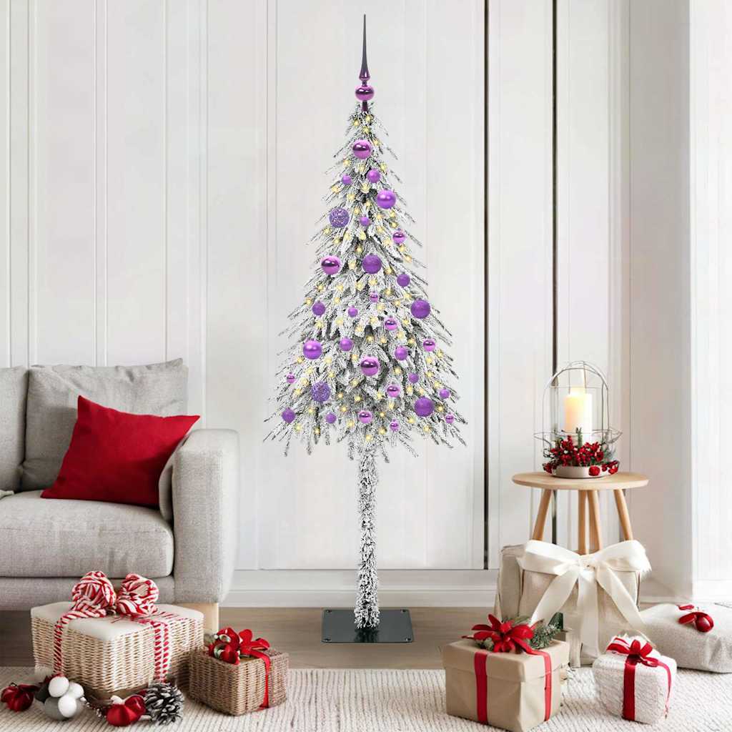 vidaXL Christmas Tree with 150 LEDs White 150 cm PE and Steel