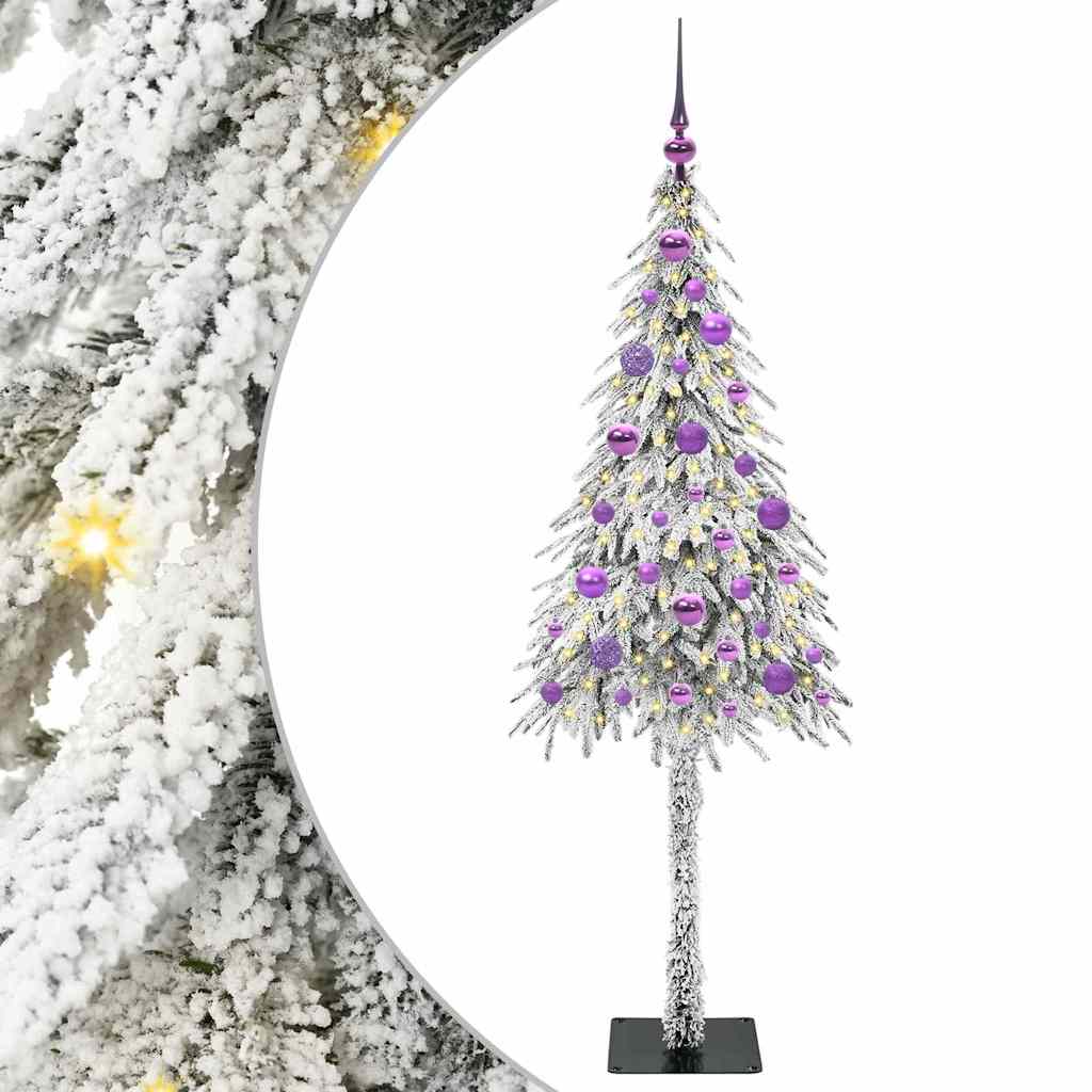 vidaXL Christmas Tree with 150 LEDs White 150 cm PE and Steel