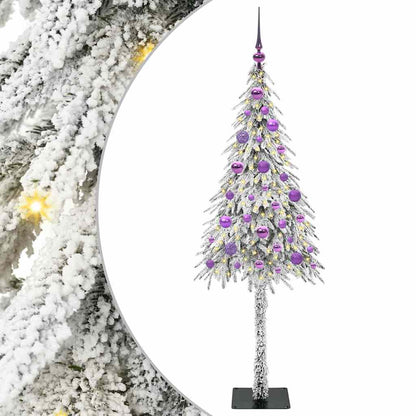 vidaXL Christmas Tree with 150 LEDs White 150 cm PE and Steel