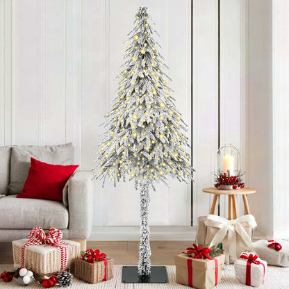 vidaXL Christmas Tree with 300 LEDs White 180 cm PE and Steel