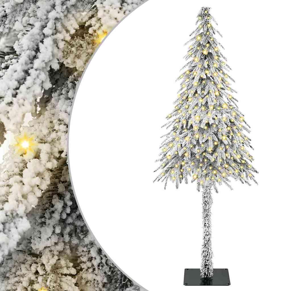 vidaXL Christmas Tree with 300 LEDs White 180 cm PE and Steel