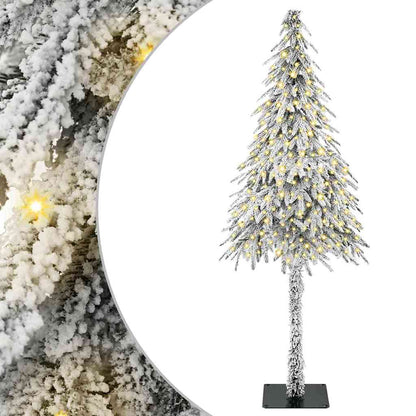 vidaXL Christmas Tree with 300 LEDs White 180 cm PE and Steel