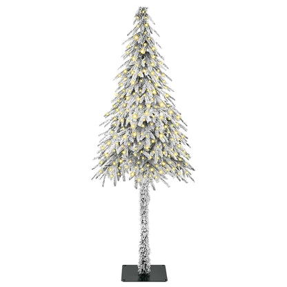 vidaXL Christmas Tree with 300 LEDs White 180 cm PE and Steel
