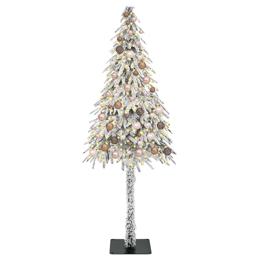 vidaXL Christmas Tree with 300 LEDs White 180 cm PE and Steel