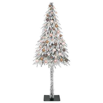 vidaXL Christmas Tree with 300 LEDs White 180 cm PE and Steel