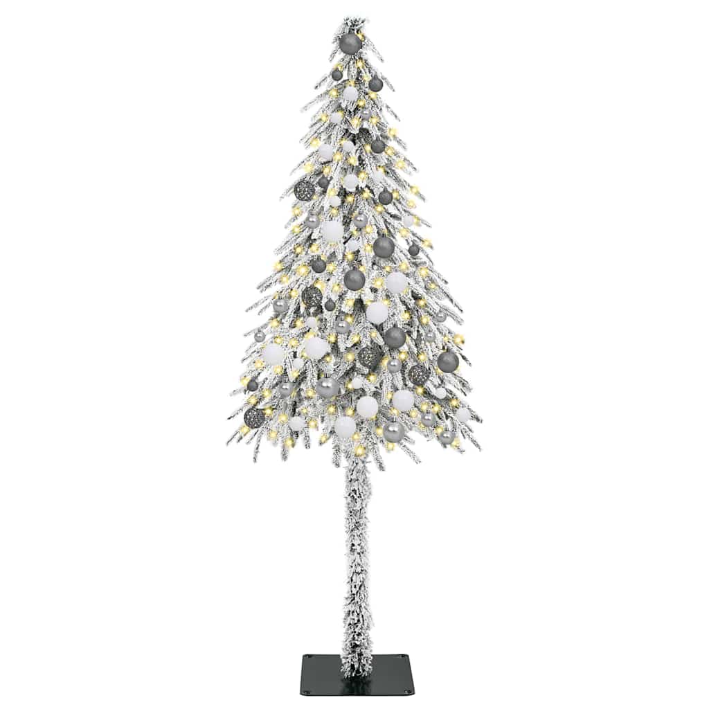 vidaXL Christmas Tree with 300 LEDs White 180 cm PE and Steel