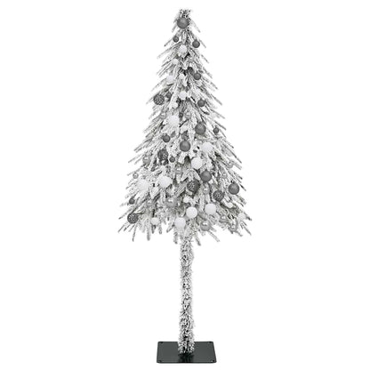 vidaXL Christmas Tree with 300 LEDs White 180 cm PE and Steel
