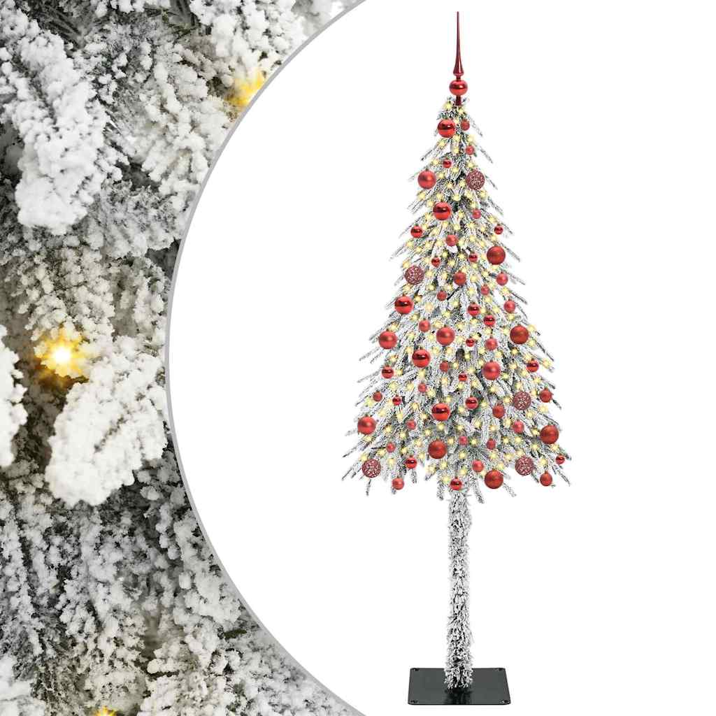 vidaXL Christmas Tree White 180 cm PE and Steel