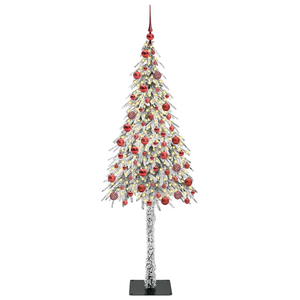 vidaXL Christmas Tree White 180 cm PE and Steel