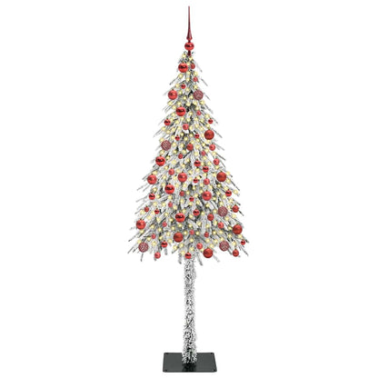 vidaXL Christmas Tree White 180 cm PE and Steel