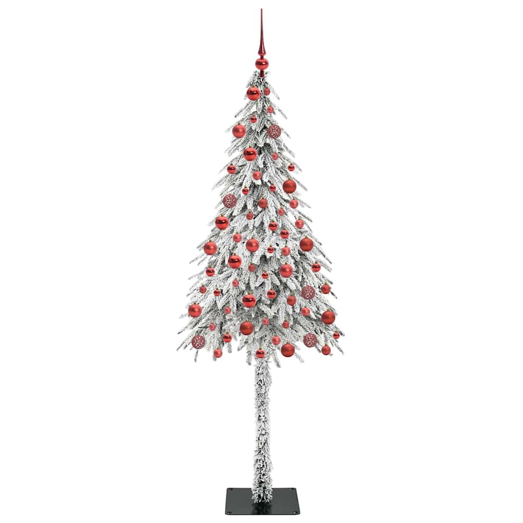 vidaXL Christmas Tree White 180 cm PE and Steel
