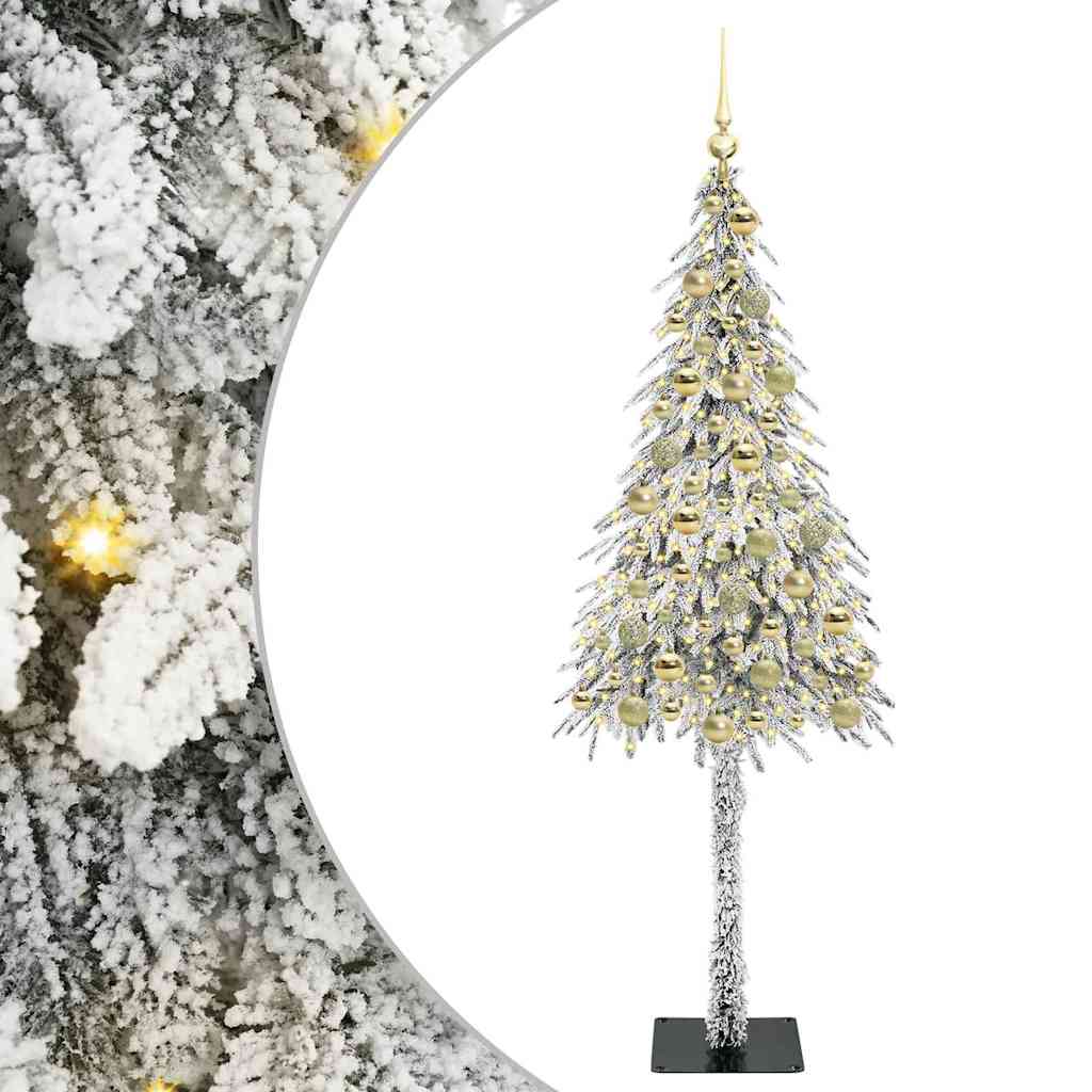 vidaXL Christmas Tree White 180 cm PE and Steel