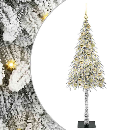 vidaXL Christmas Tree White 180 cm PE and Steel