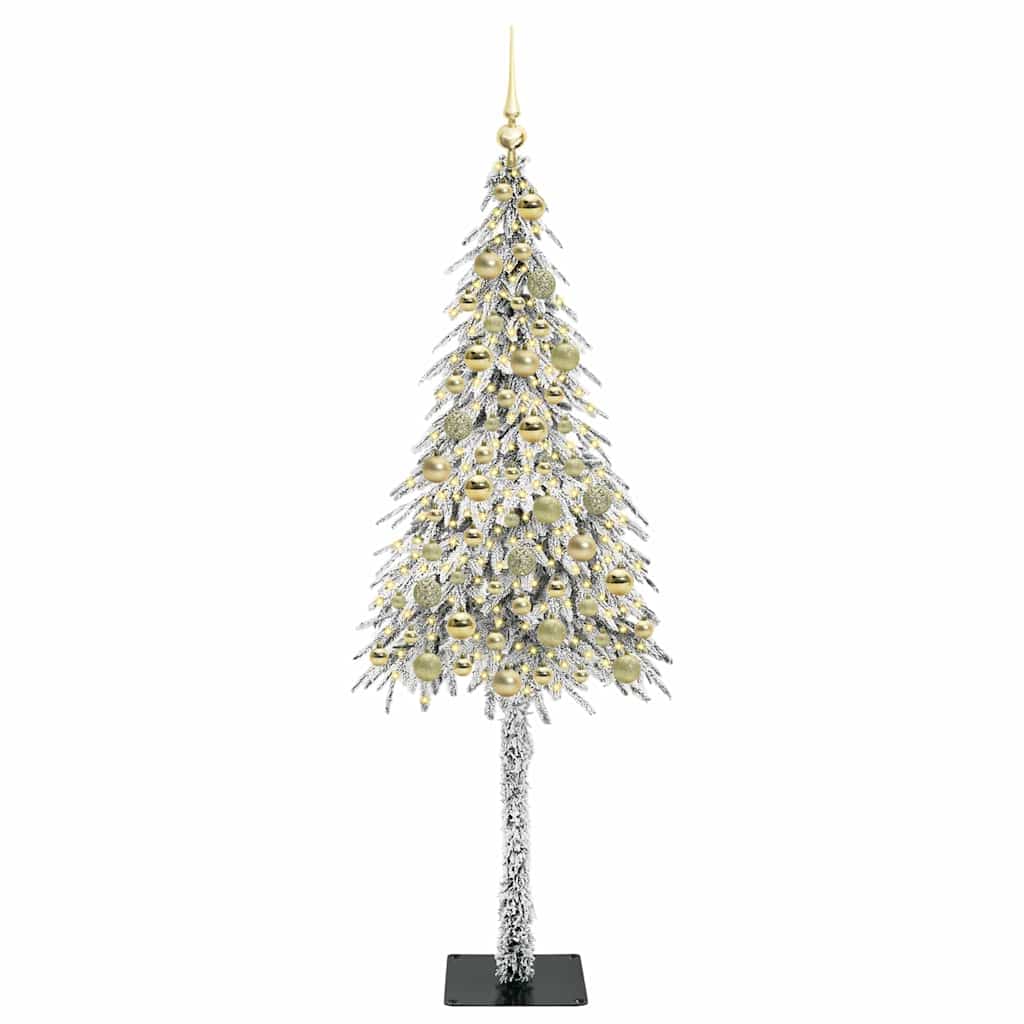 vidaXL Christmas Tree White 180 cm PE and Steel