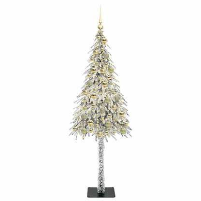 vidaXL Christmas Tree White 180 cm PE and Steel