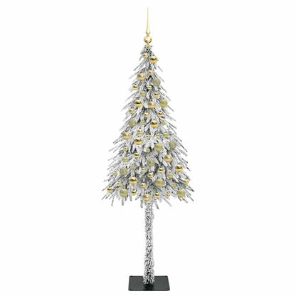 vidaXL Christmas Tree White 180 cm PE and Steel