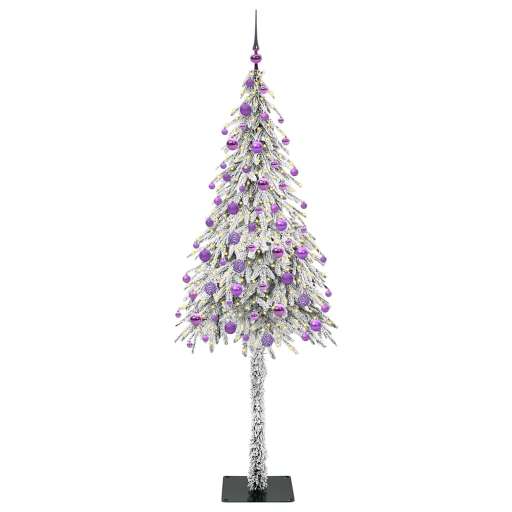 vidaXL Christmas Tree with 300 LEDs White 180 cm PE and Steel
