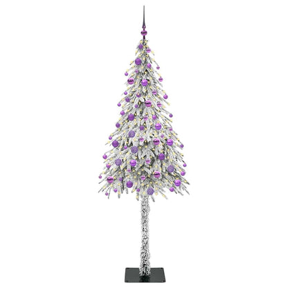 vidaXL Christmas Tree with 300 LEDs White 180 cm PE and Steel