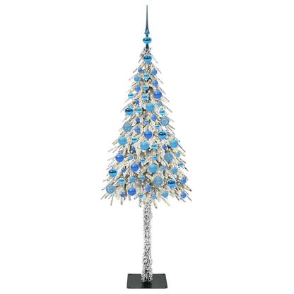 vidaXL Christmas Tree with 300 LEDs White 180 cm PE and Steel