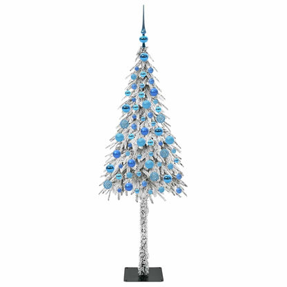 vidaXL Christmas Tree with 300 LEDs White 180 cm PE and Steel