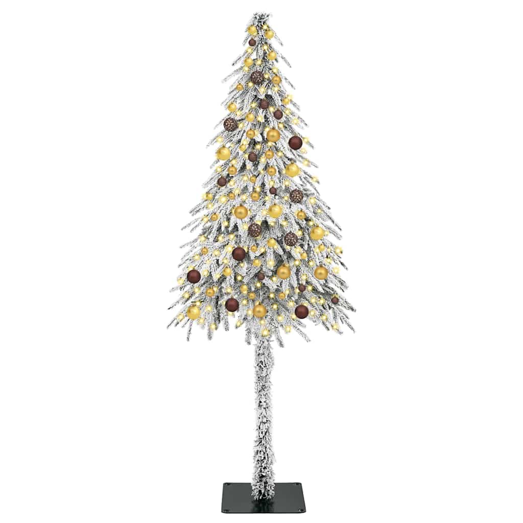 vidaXL Christmas Tree with 300 LEDs White 210 cm PE and Steel