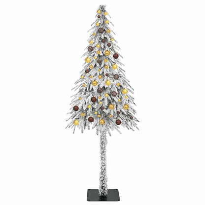 vidaXL Christmas Tree with 300 LEDs White 210 cm PE and Steel