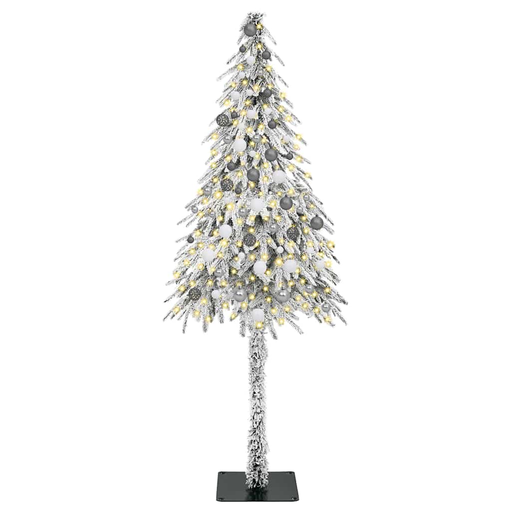vidaXL Christmas Tree with 300 LEDs White 210 cm PE and Steel