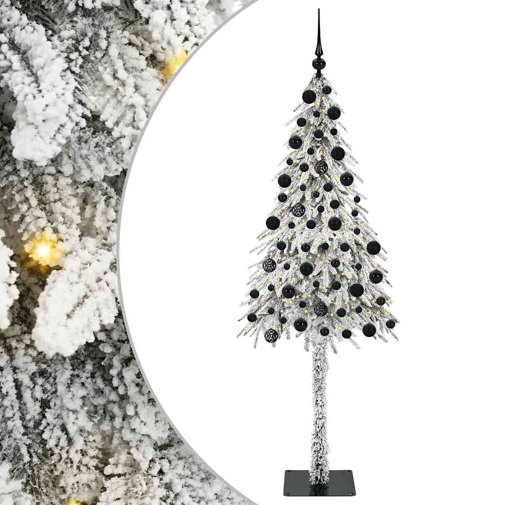 vidaXL Christmas Tree with 300 LEDs White 210 cm PE and Steel