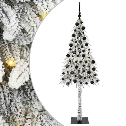 vidaXL Christmas Tree with 300 LEDs White 210 cm PE and Steel