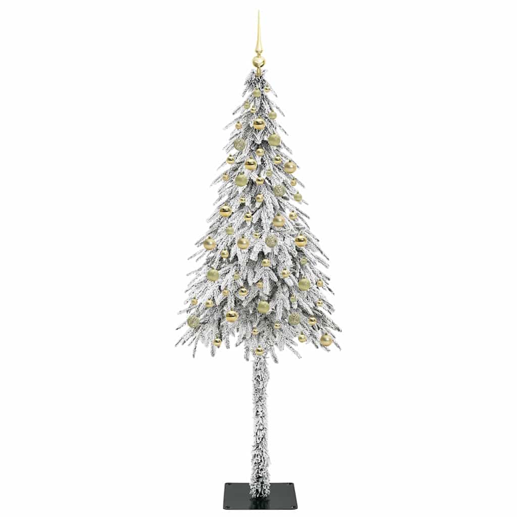 vidaXL Christmas Tree White 210 cm PE and Steel